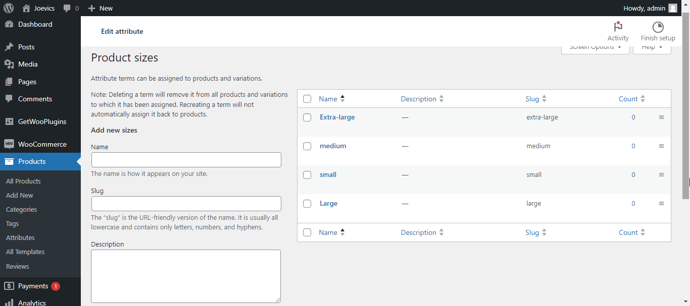 Variasi WooCommerce