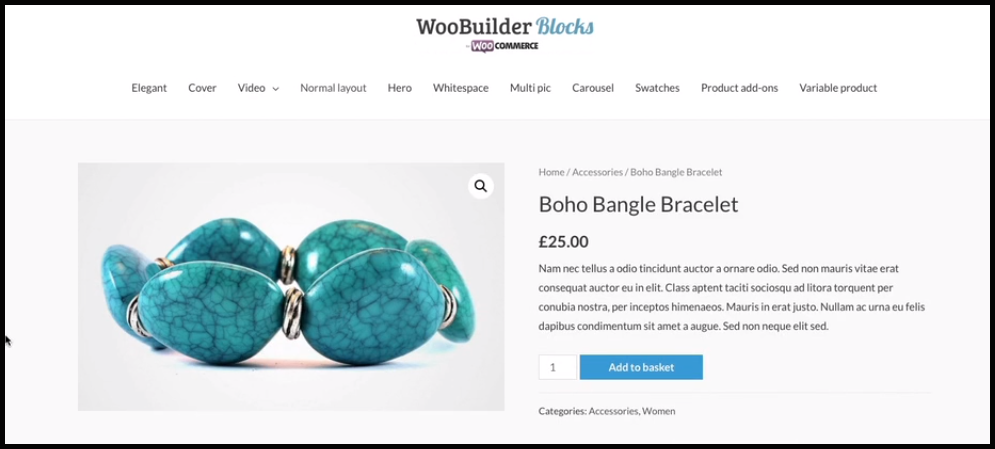 Plug-in de blocos WooBuilder