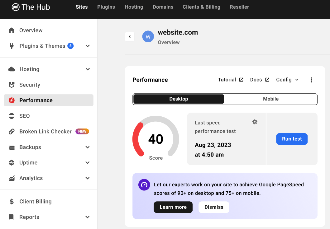 WPMU DEV Hizmetleri - Site Hızı Optimizasyonu