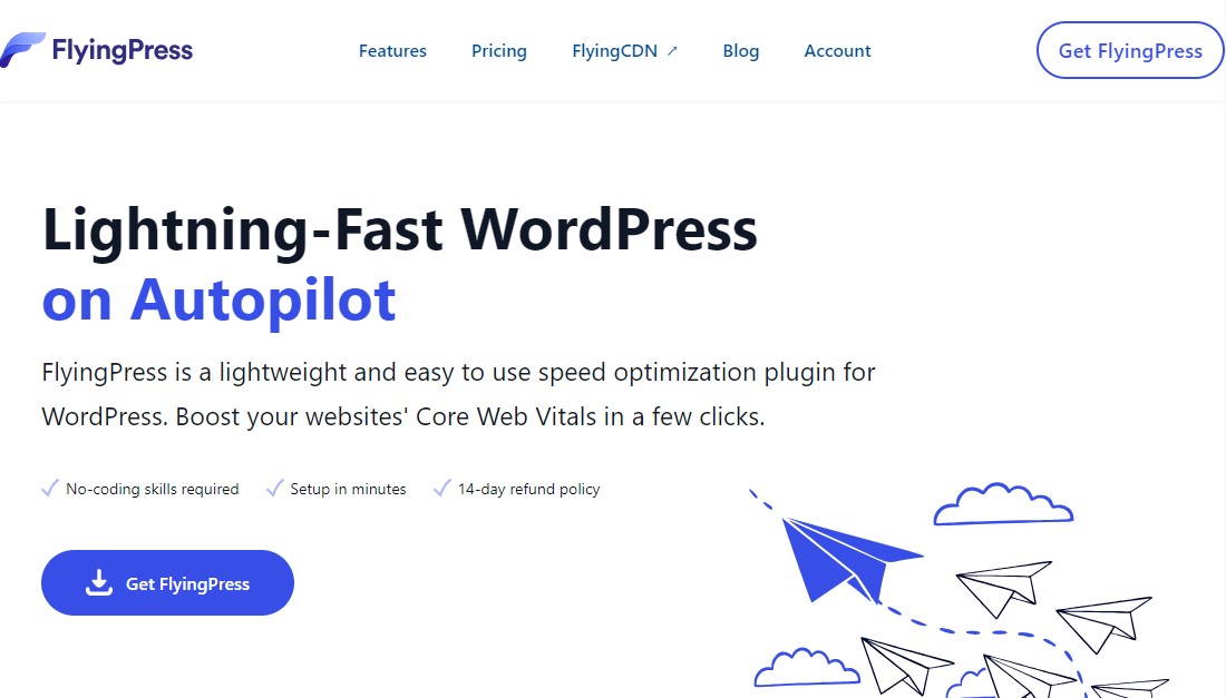 FlyingPress - ปลั๊กอินเพิ่มประสิทธิภาพความเร็ว WordPress