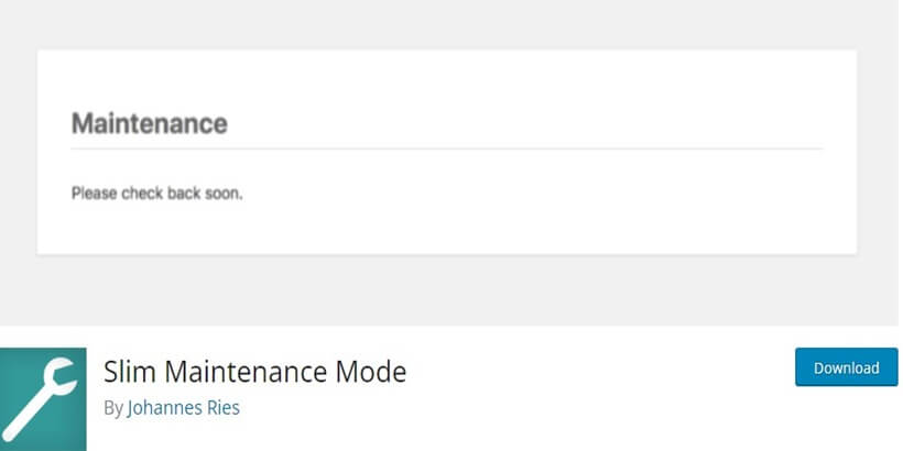 Slim-Maintenance-Mode--Cel mai bun-WordPress-Maintenance-Plugin-uri