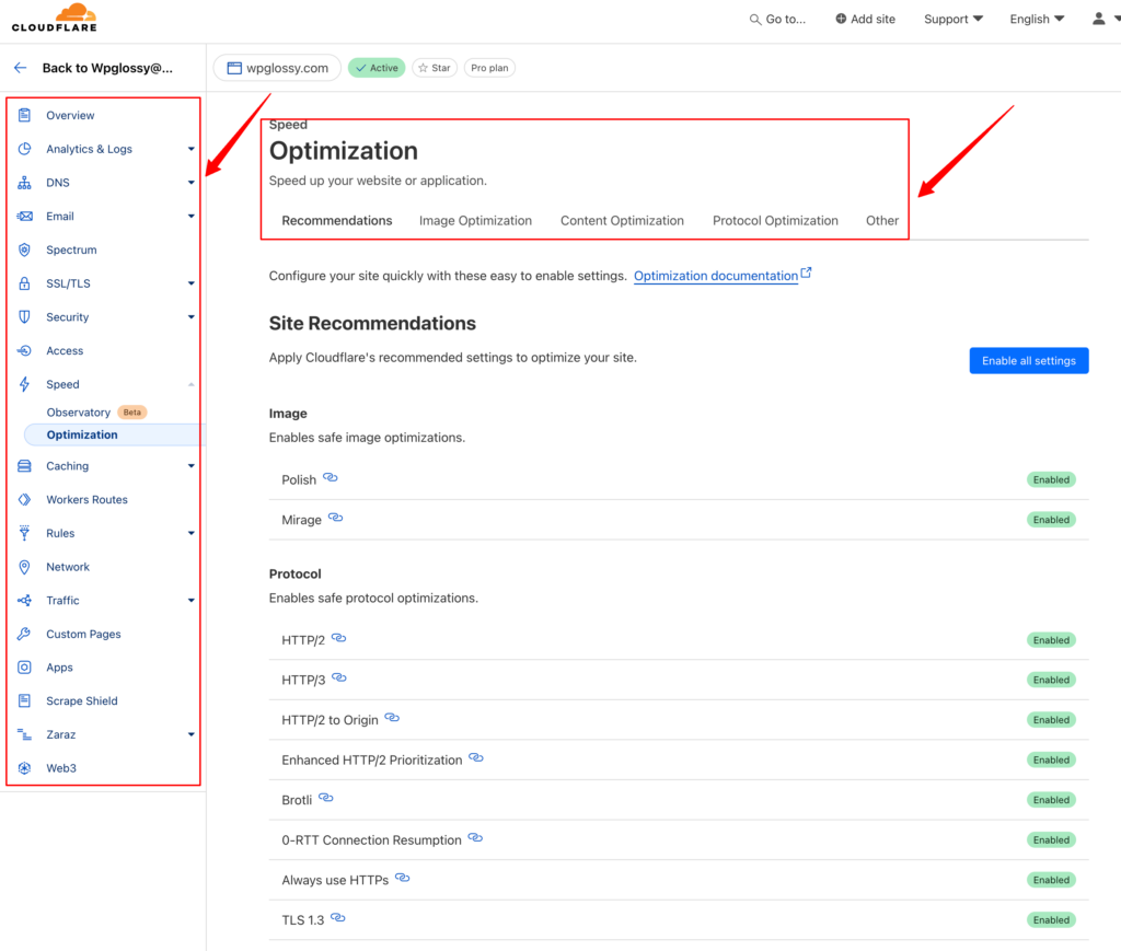 cloudflare-argo-pro-ayarları