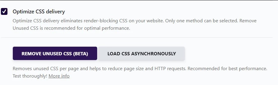 WP Rocket 使用されていない CSS を削除する