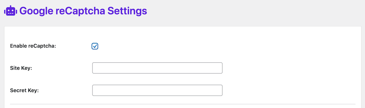 AiutaWP Google reCaptcha