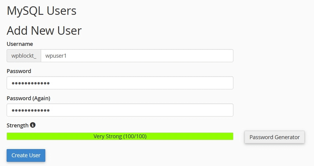 Pengguna MySQL Tambahkan Pengguna Baru