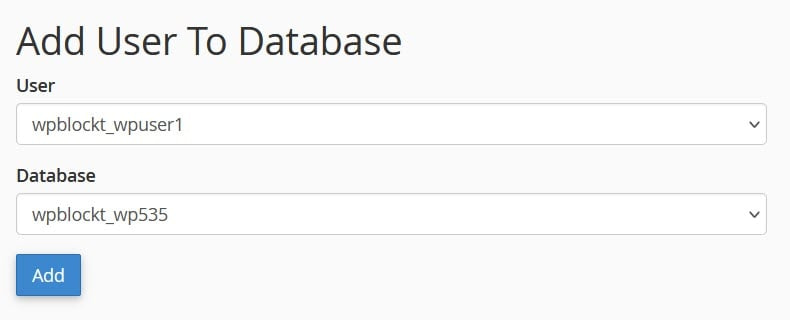 Tambahkan Pengguna Ke Basis Data