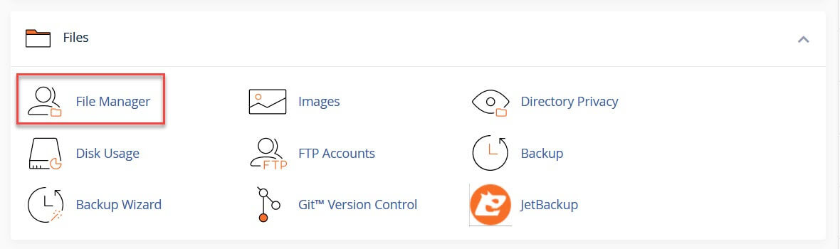 cPanel 文件管理器