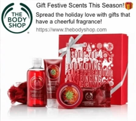 Liquidação de Natal da The Body Shop