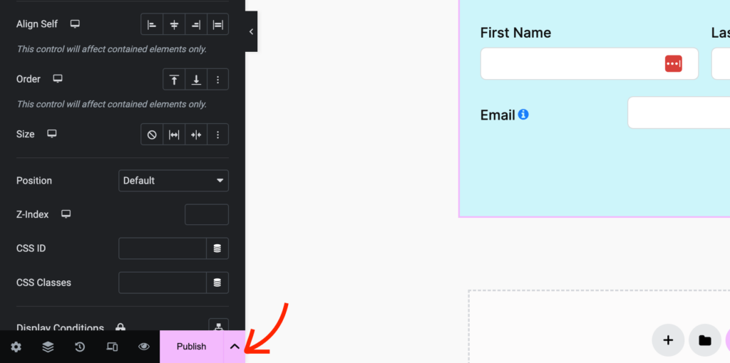 發布您的 Elementor 頁面