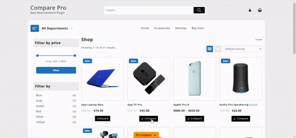 desktop responsive th product compare