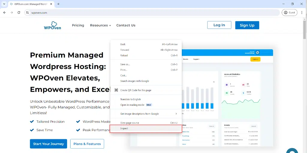 Test WordPress responsiveness with Google Chrome Inspect