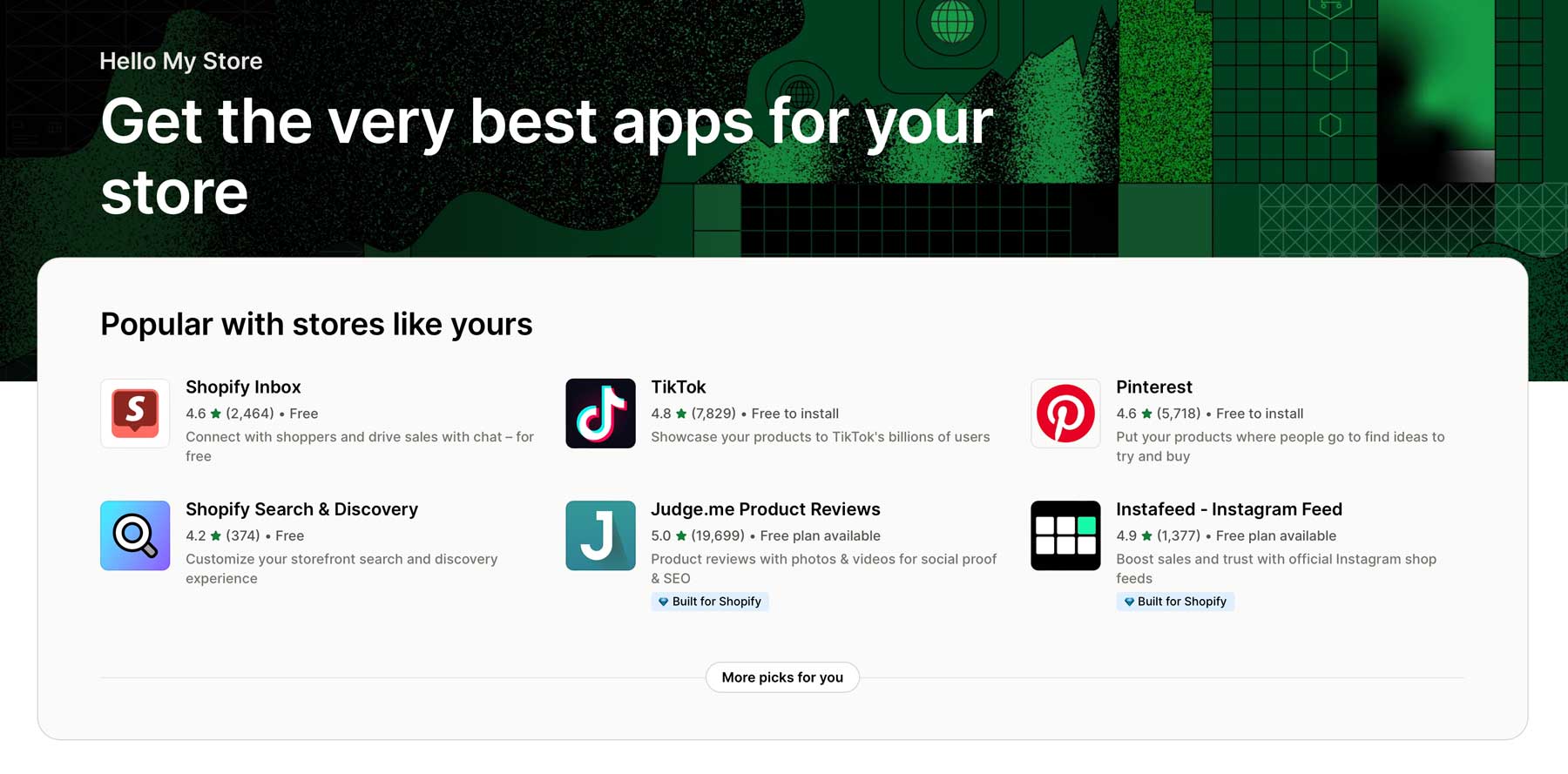 Shopify 應用程式商店