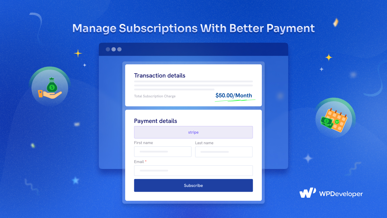 Stripe Subscription in Better Payment