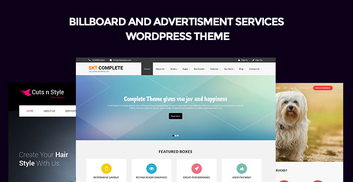 Billboard Advertisement Services WordPress-Theme