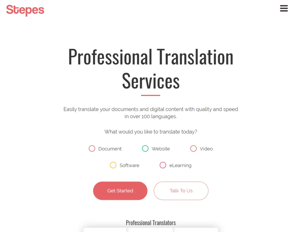 serviciu profesional de traducere financiară stepes