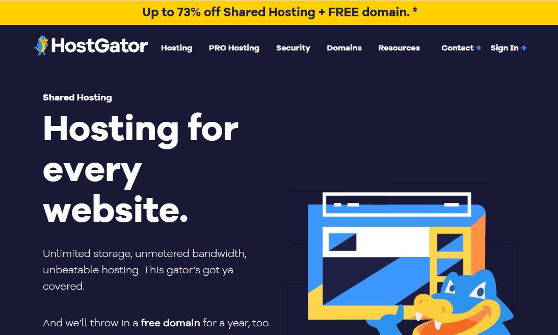 HostGator.com: 最高のウェブサイトホスティング