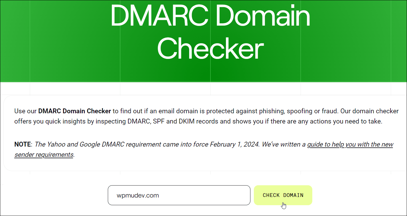 dmarcian.com = DMARC Etki Alanı Denetleyicisi