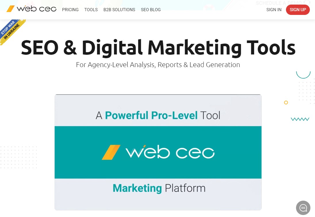 WebCEO – SEO- und digitales Marketing-Tool