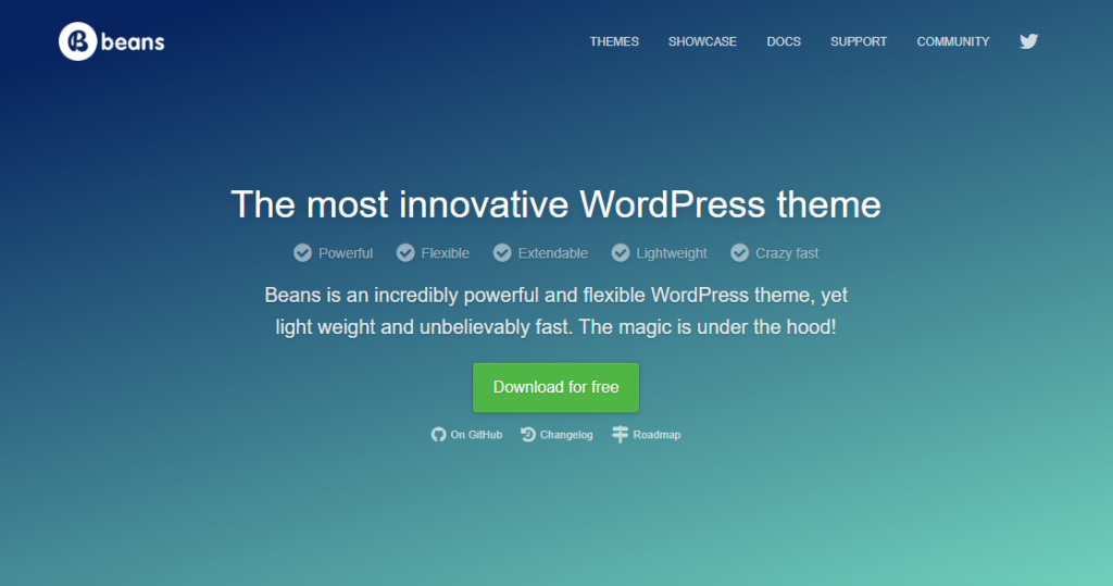 beans - Tema WordPress Pemula