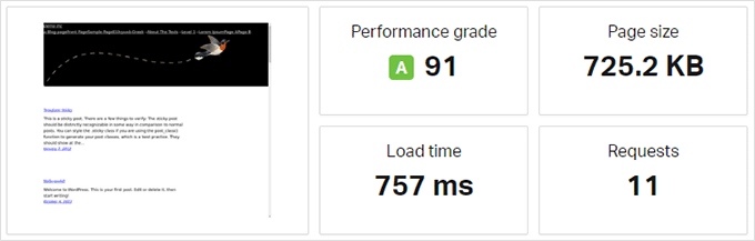 Teste de velocidade na Hostinger