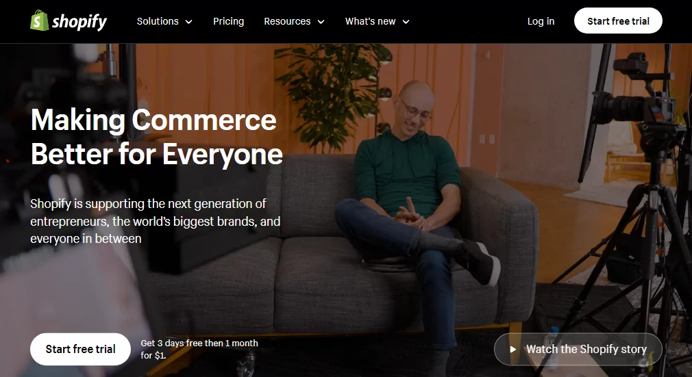 Shopify piattaforma di e-commerce