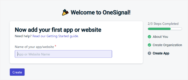 onesignal add website