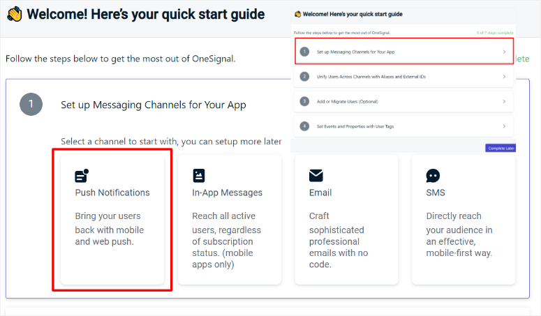 onesignal quick guide