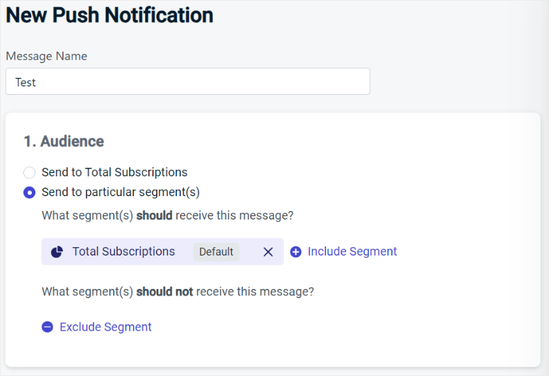 onesignal new push setup