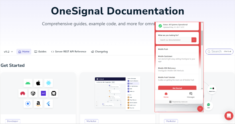 onesignal documentation