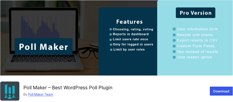 Plugin de vote Poll Maker