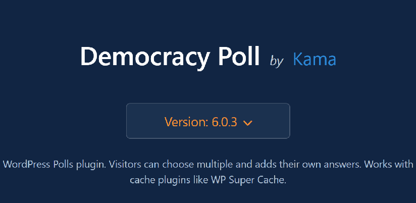 Democracy Poll 投票プラグイン