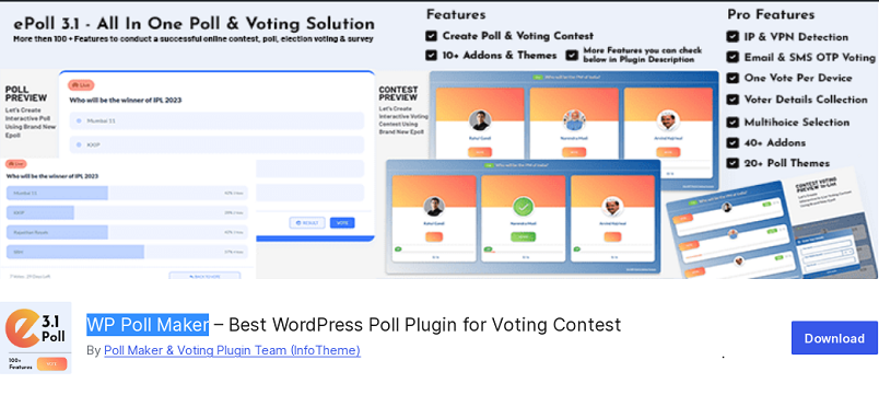 Плагин для голосования WP Poll Maker