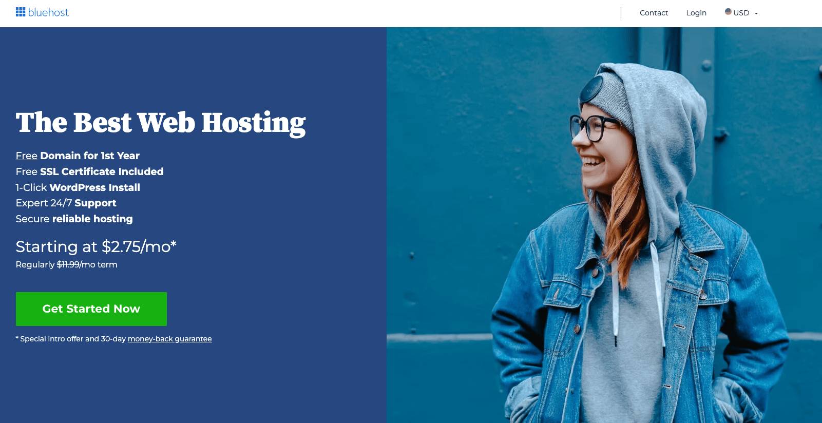 Веб-хостинг Bluehost.