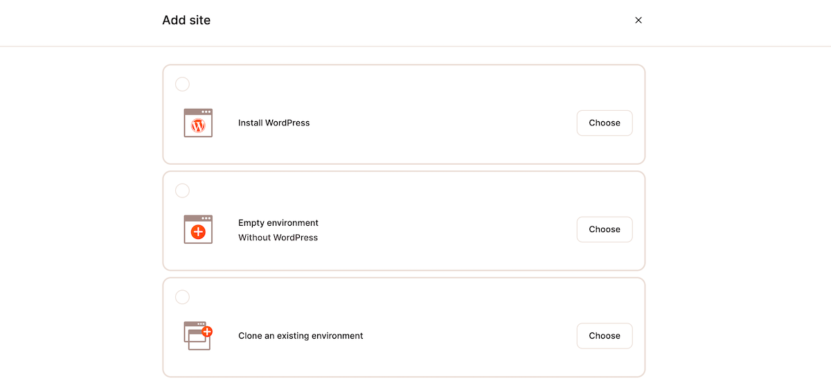 เพิ่มไซต์ WordPress ใหม่