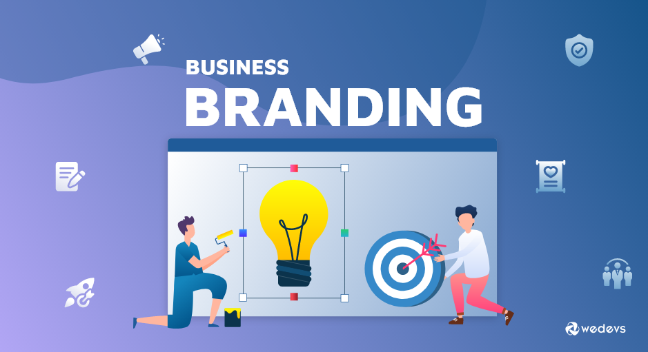 Ini adalah ilustrasi ide branding bisnis