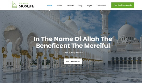 Thème WordPress pour mosquée