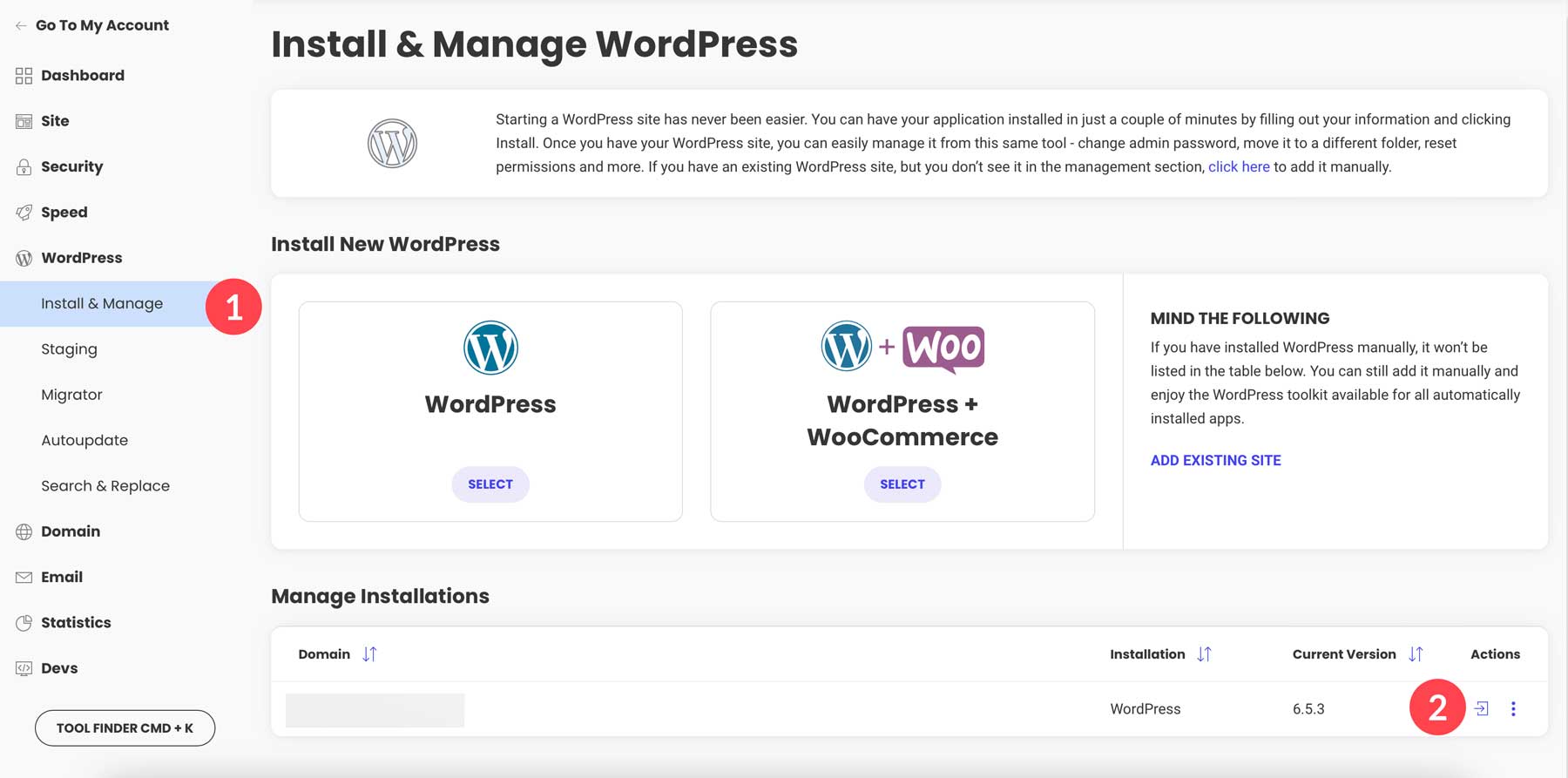 Gestisci WordPress