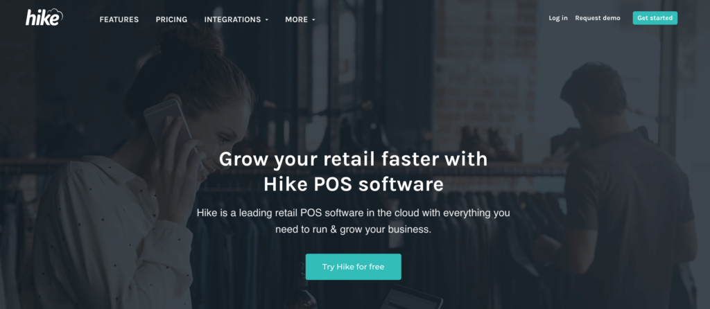 Dies ist die Homepage der Hike POS-Software