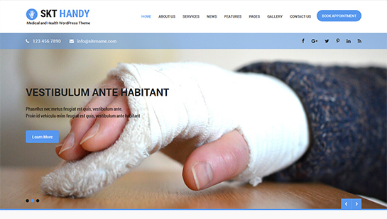 tema WordPress medico