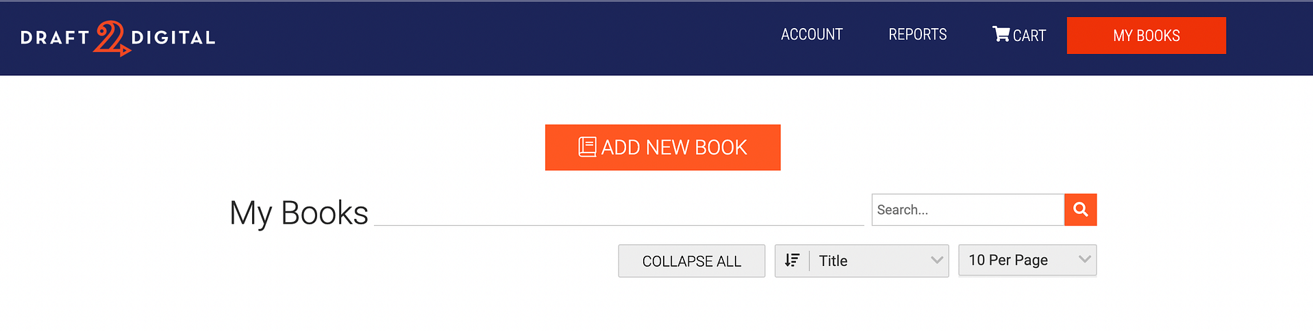 Adicione um novo e-book no Draft2Digital.