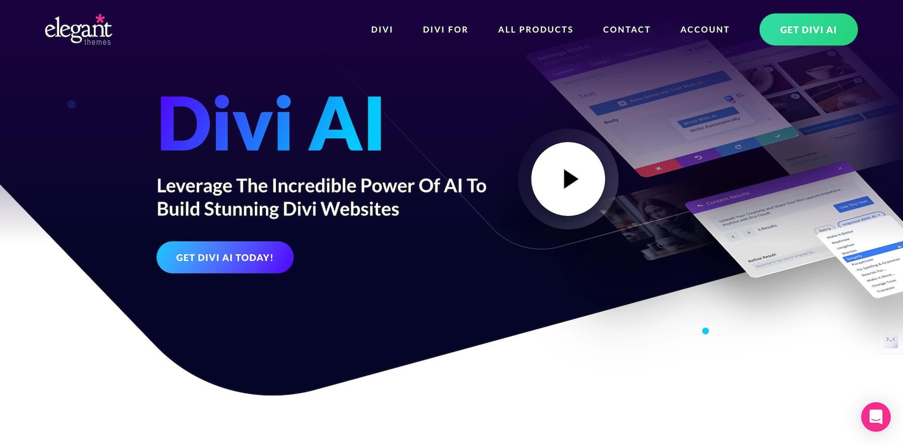 Divi AI 스크린샷