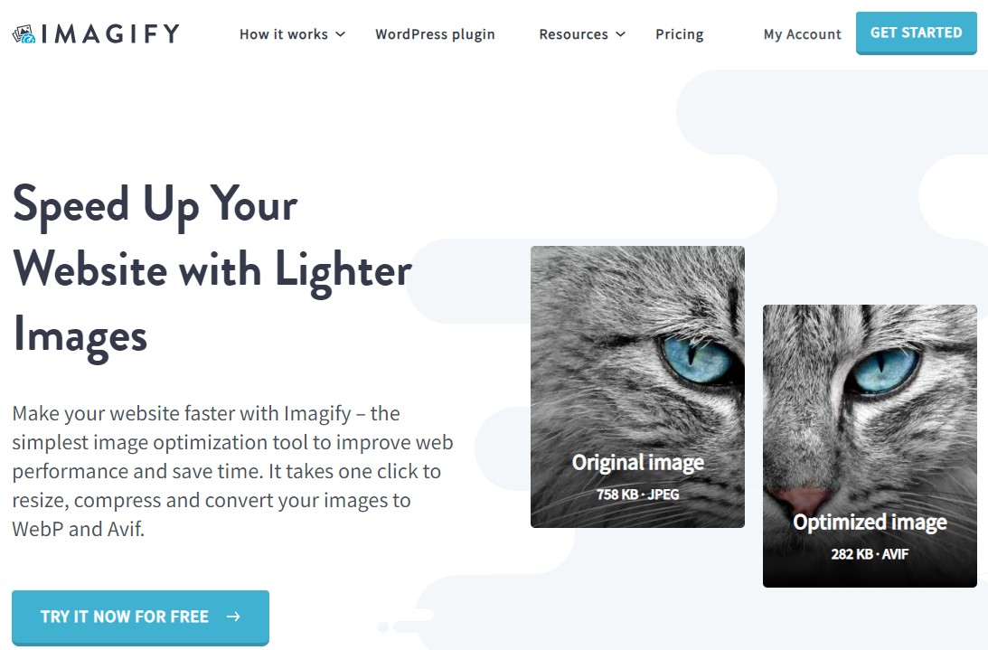 Imagify - ปลั๊กอินเพิ่มประสิทธิภาพรูปภาพ