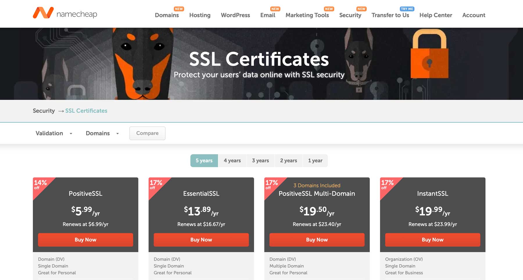 Certificado SSL do site