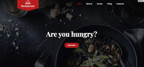 Tema WordPress pentru gastronomie