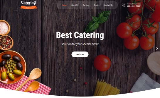 Tema de WordPress para catering