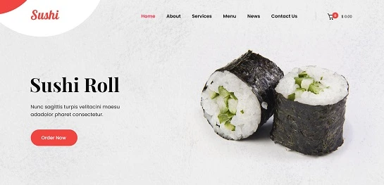 Tema de WordPress para restaurante japonés