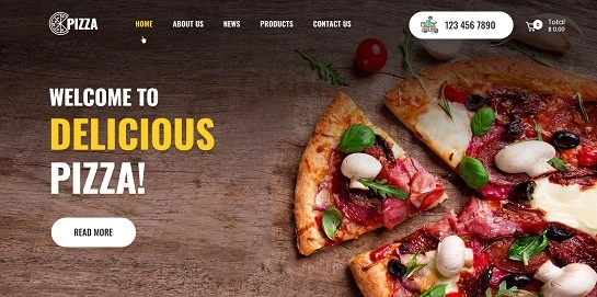 Motyw WordPress dla restauracji z pizzą