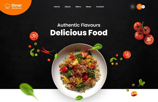 Tema WordPress de restaurante de comida