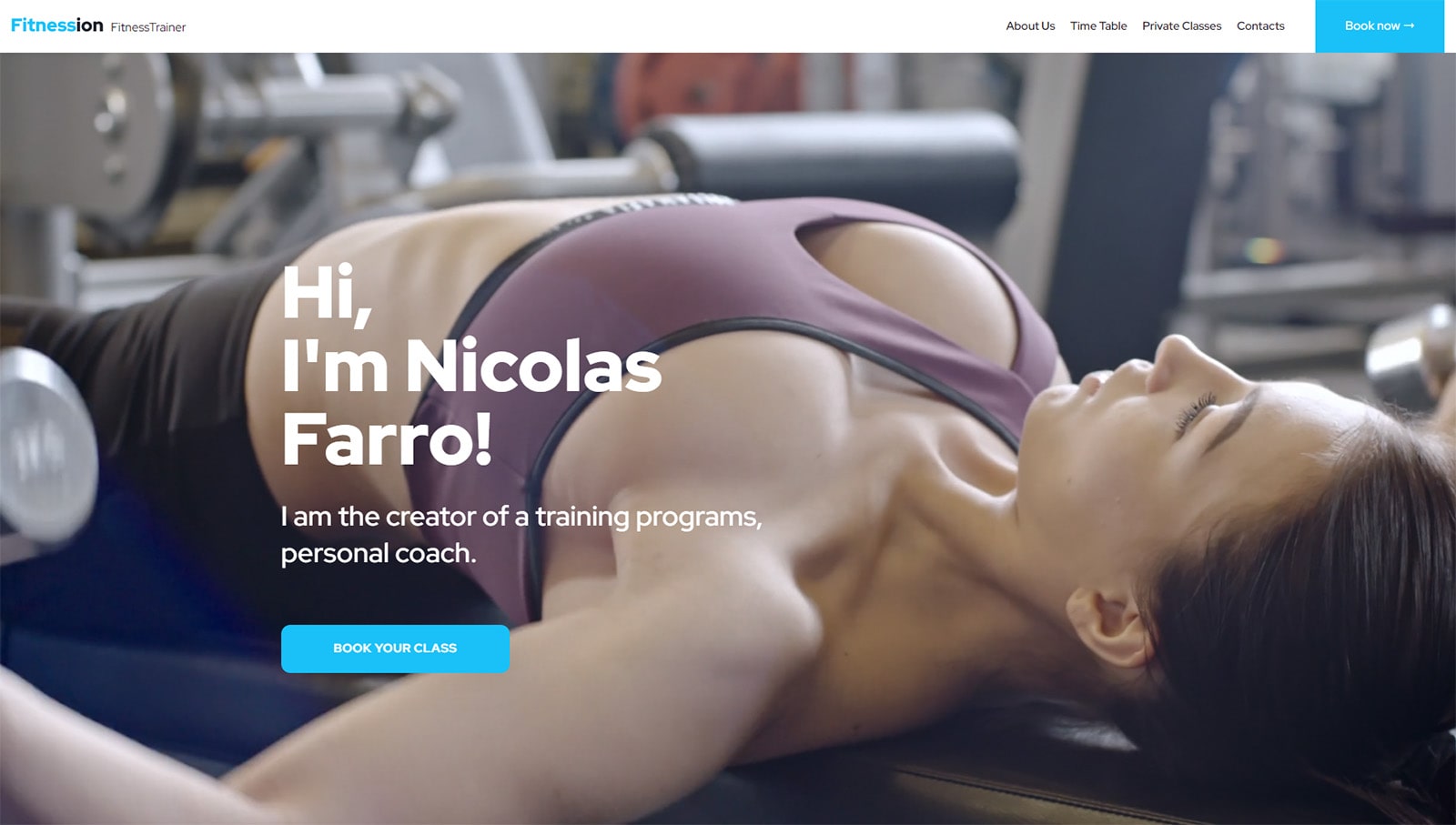 Foto di Fitnession, un tema fitness flessibile e personalizzabile per WordPress.