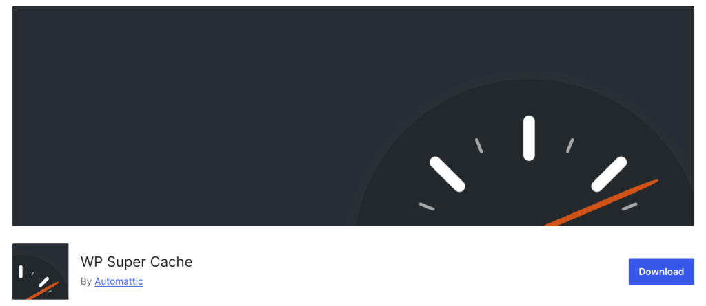 Esta imagem mostra o plugin WP Super Cache